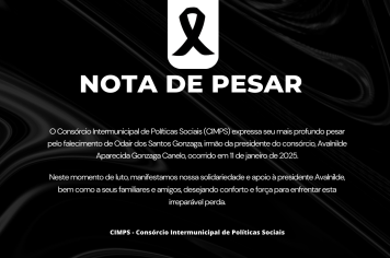 Nota de Pesar: Falecimento de Odair dos Santos Gonzaga